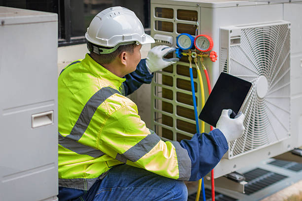 Professional Hvac technician working in Edwards, CA
